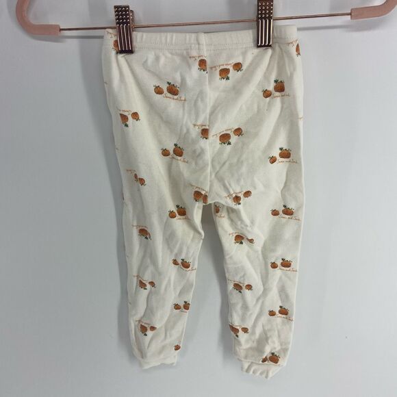 Janie And Jack Unisex Kids White Pumpkin Print Pajama Pants Size 3 - Picture 4 of 5